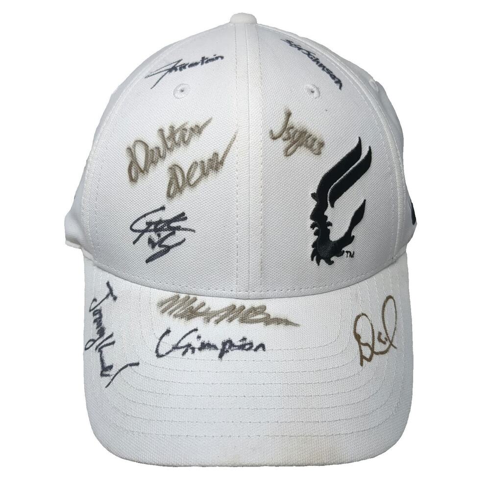 Nike Cap White XL Embroidered Signatures Big West Conference Dri-Fit Hat